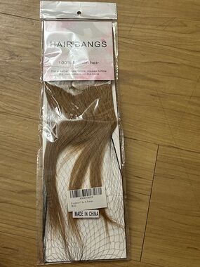 Roalnce Hair Bangs Clip-in - Light Brown 100% human hair